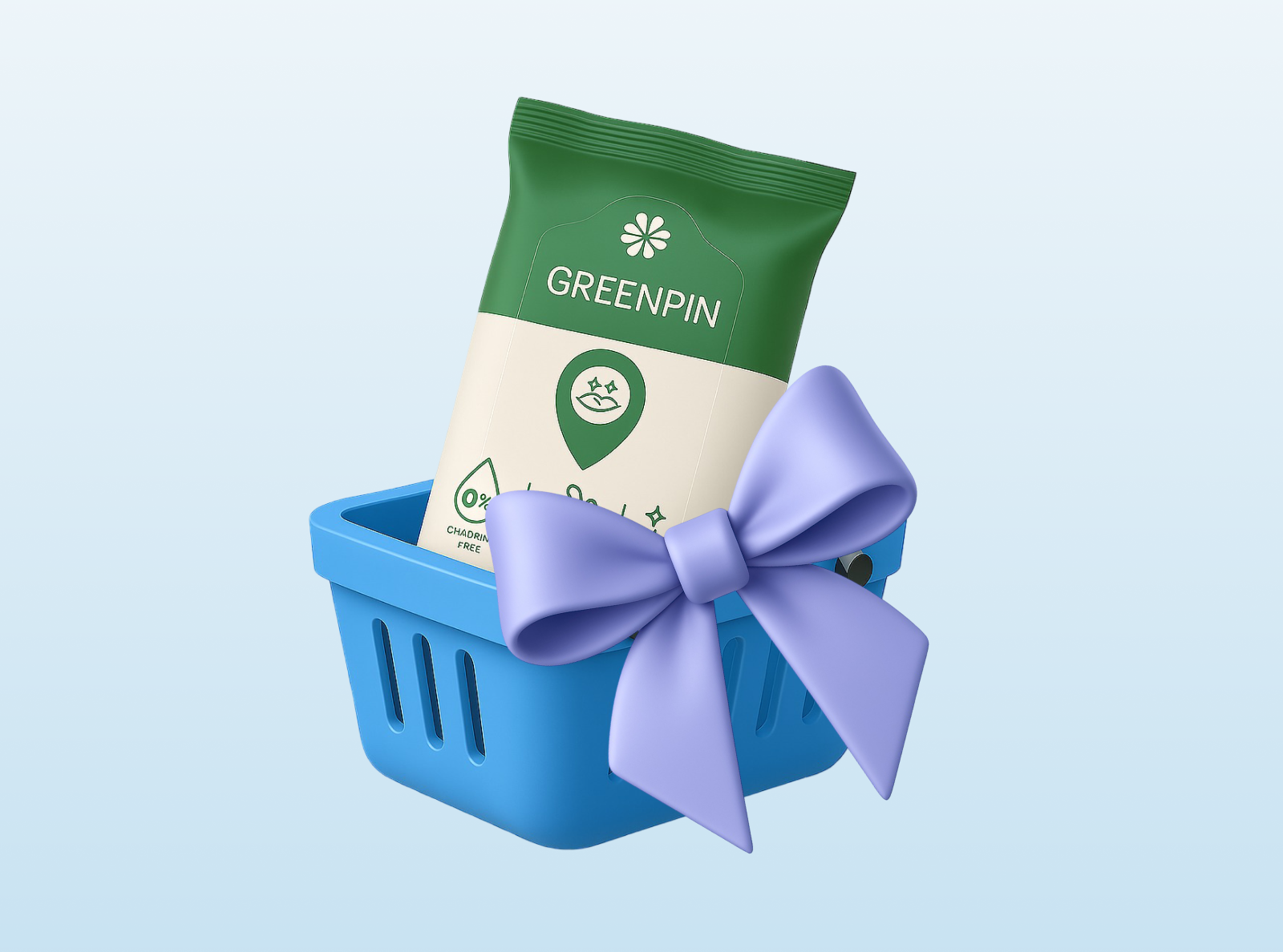 Effettua il tuo primo ordine e ricevi un regalo*- Salviette detergenti umidificate GREENPIN!