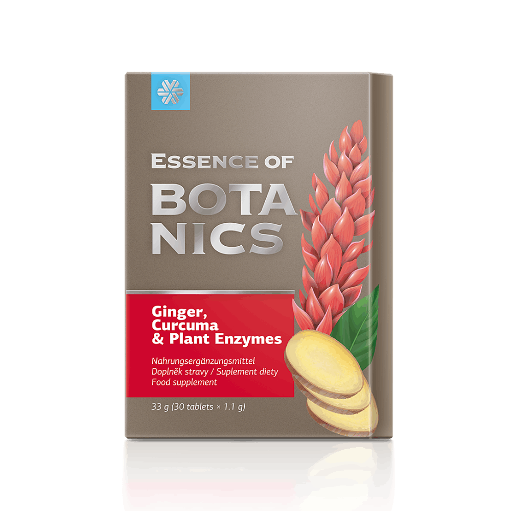 Set: Acquista 3, ricevi 4 Essence of Botanics. Ginger, Curcuma & Plant Enzymes
