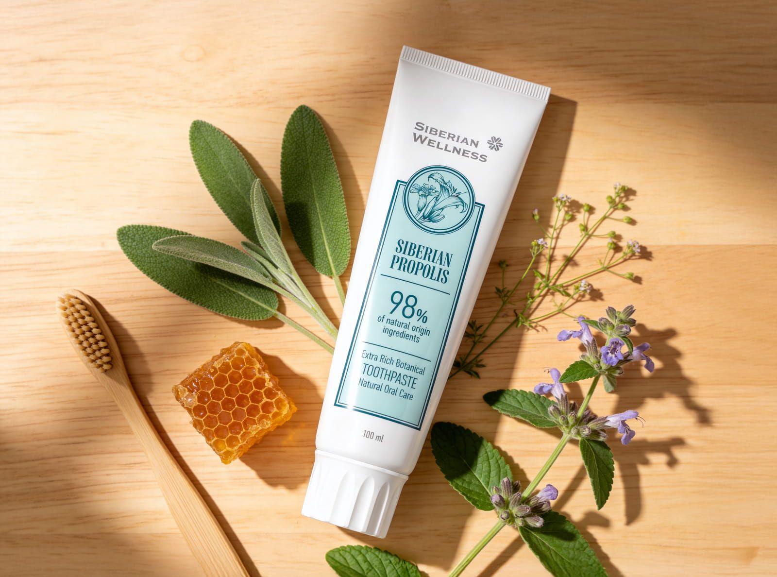 Купи Насыщенная растительная зубная паста "Сибирский прополис", 100 мл со скидкой 20%
