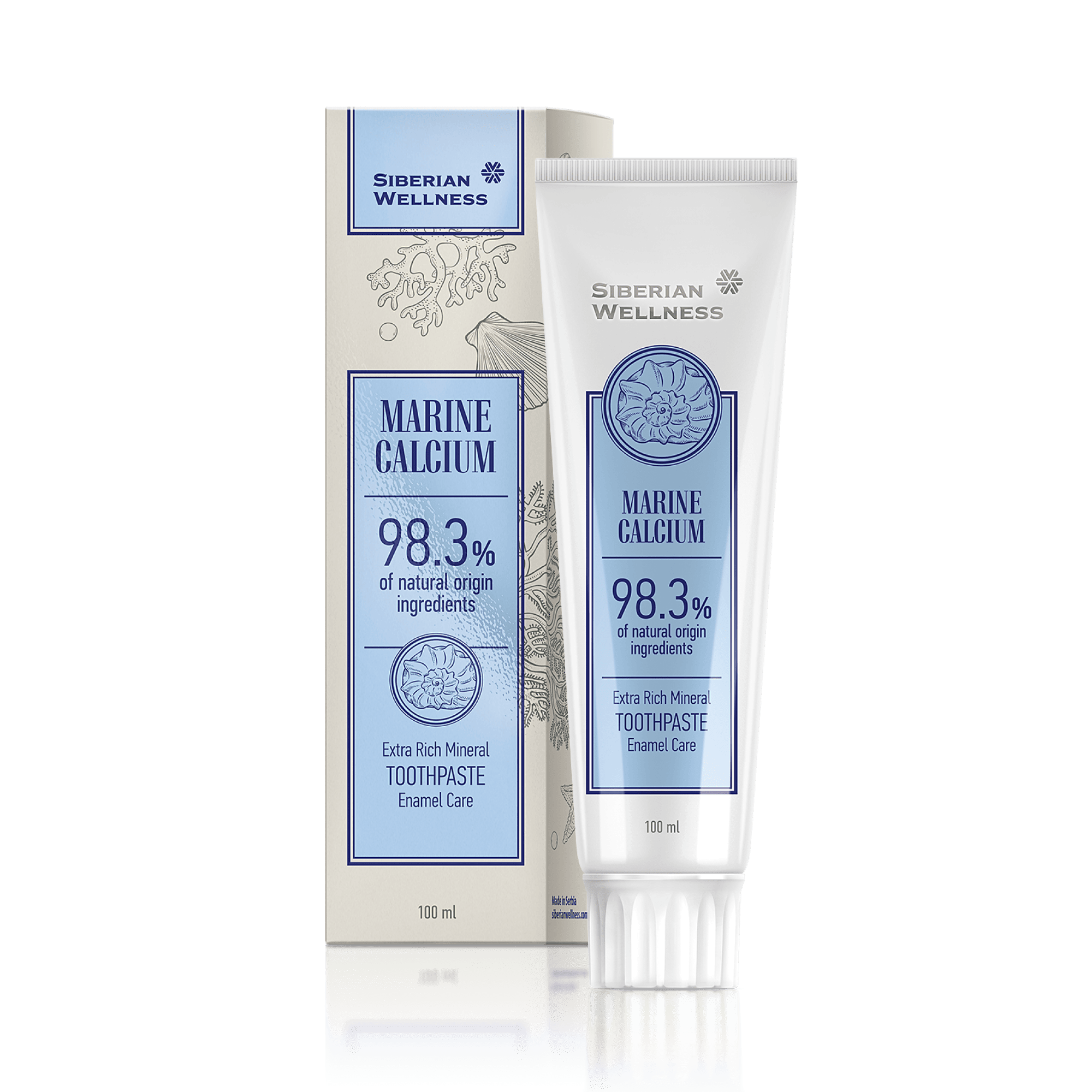 2 Marine Calcium Extra Rich Mineral Toothpaste, 100 ml -20%
