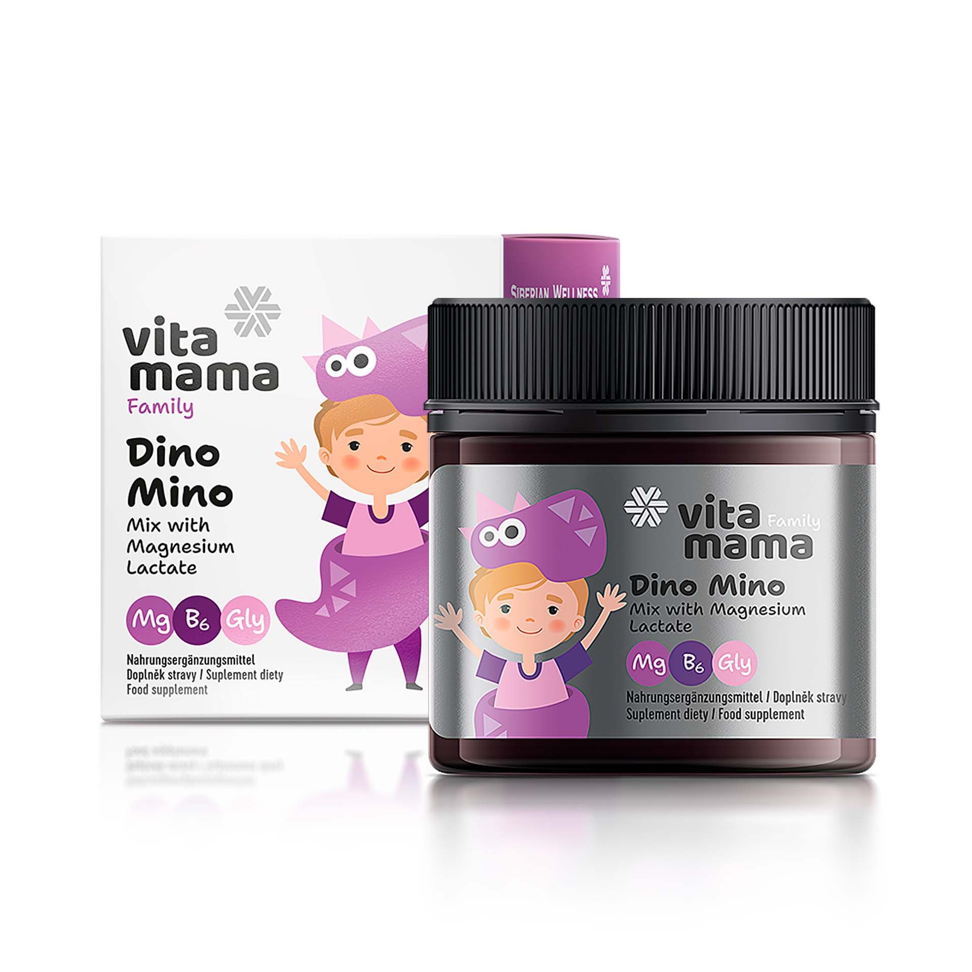 БАД Vitamama - Напиток с лактатом магния Dino Mino